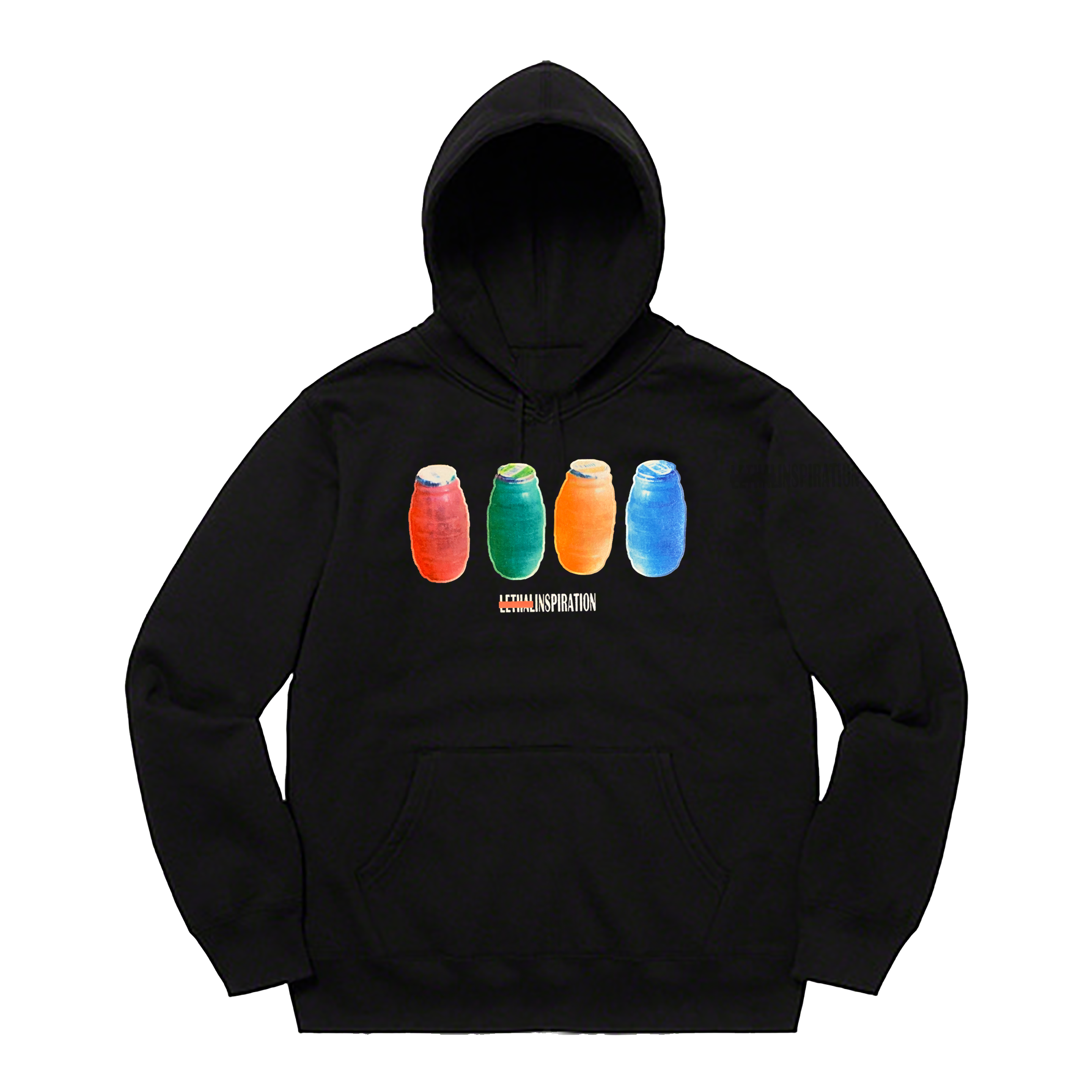 Quarter Water Hoodie Black