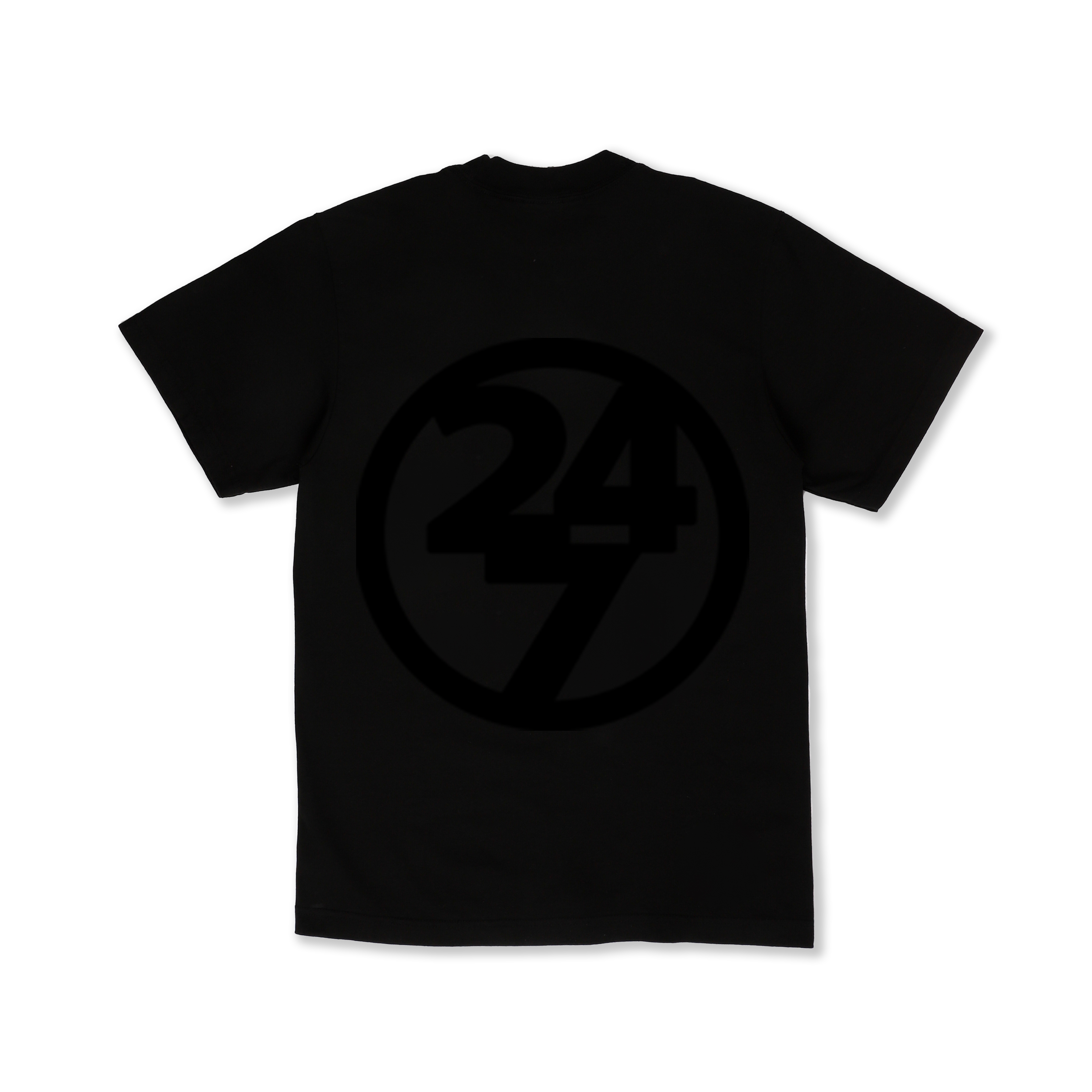 Left Logo Tee Black Black