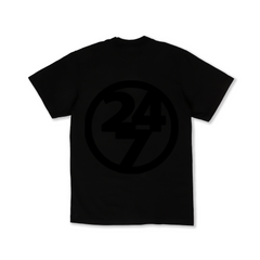 Left Logo Tee Black Black