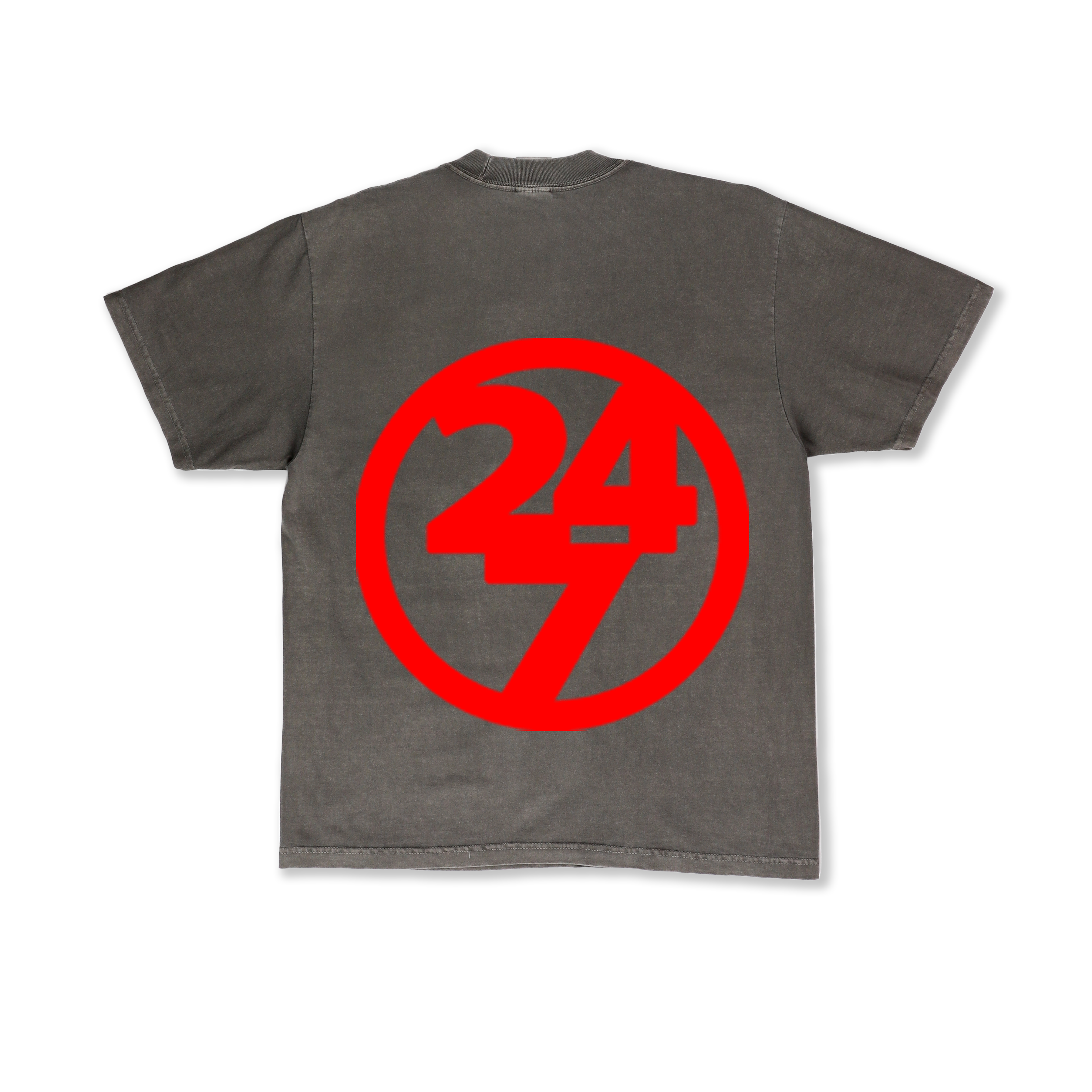 Left Logo Tee Shadow Red