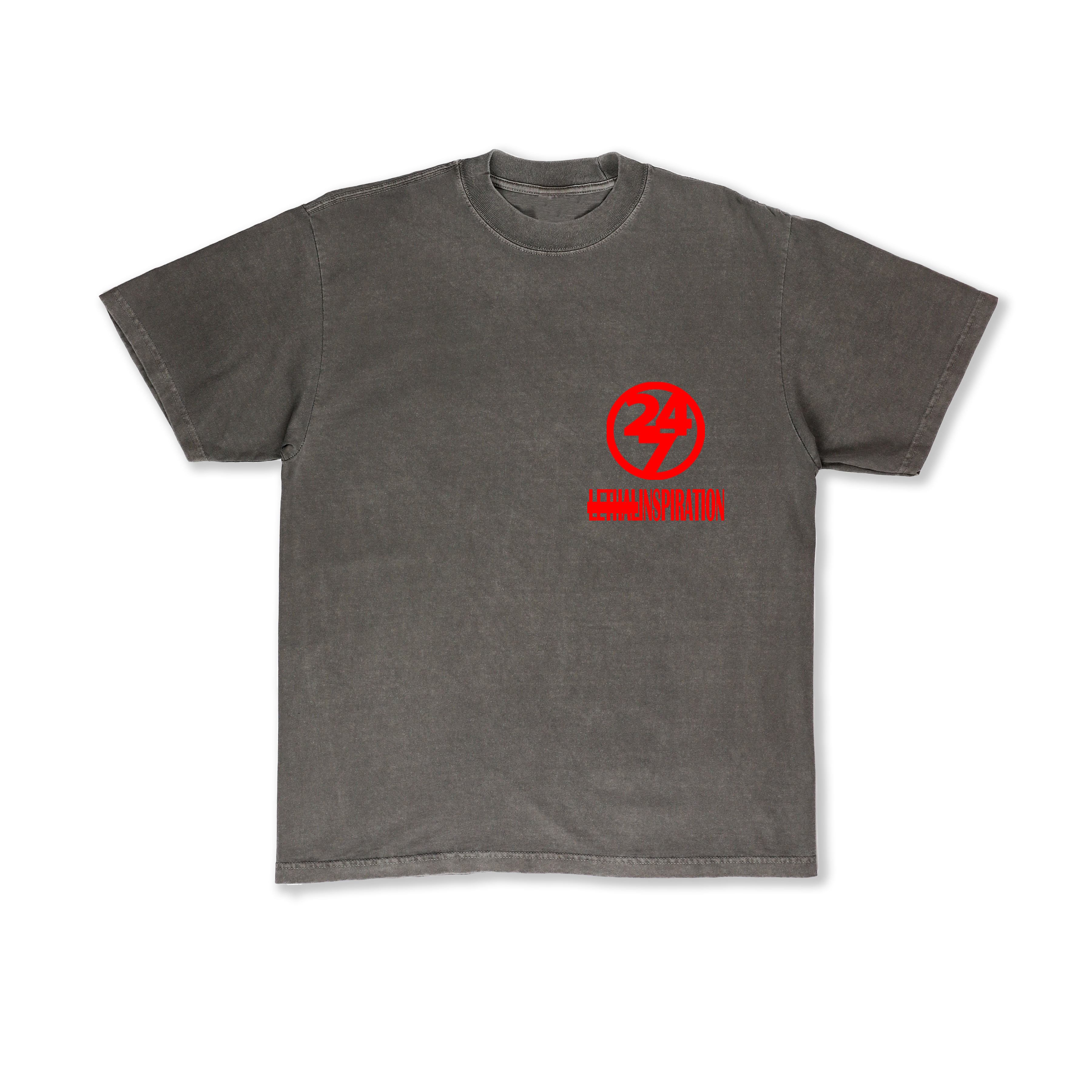 Left Logo Tee Shadow Red