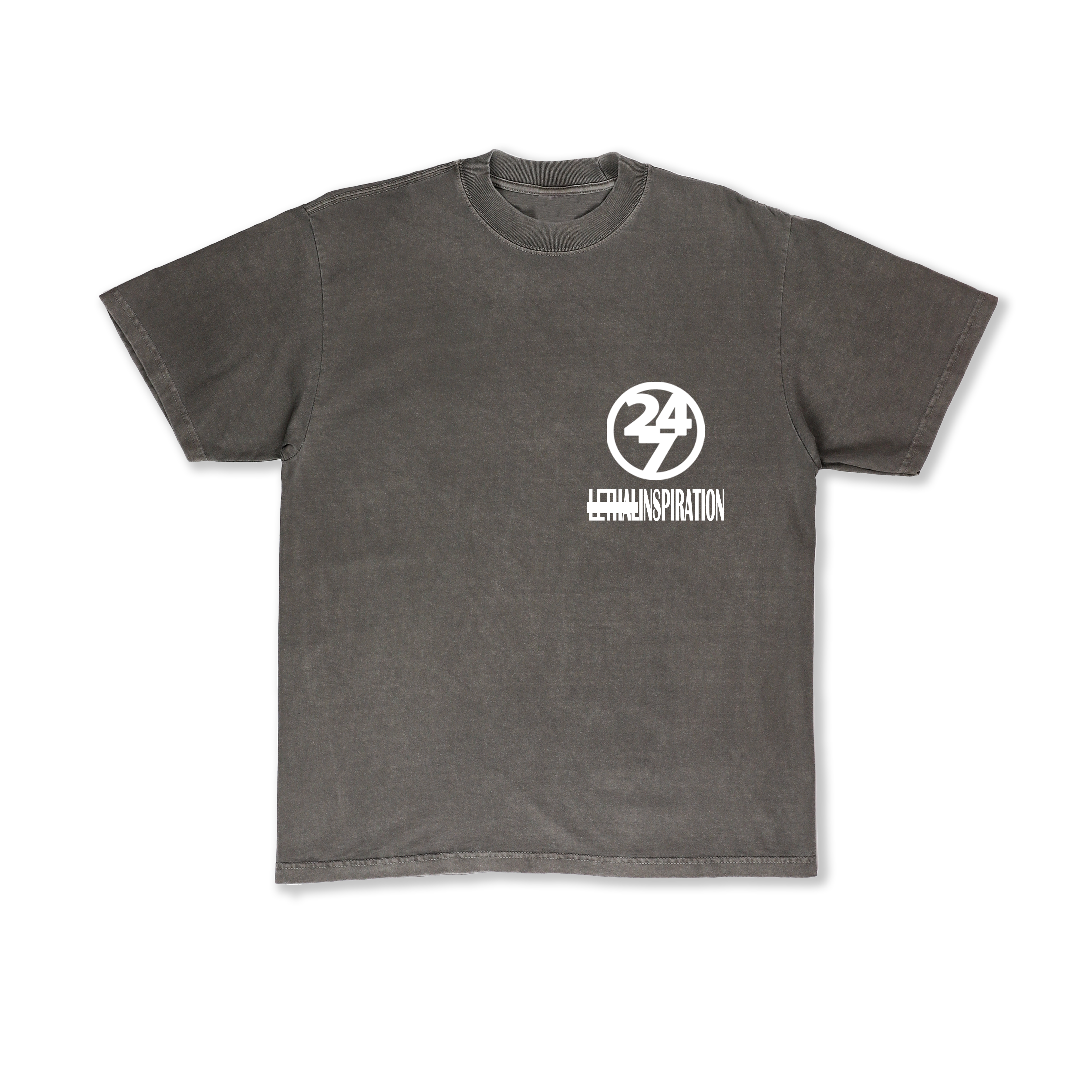 Left Logo Tee Shadow White