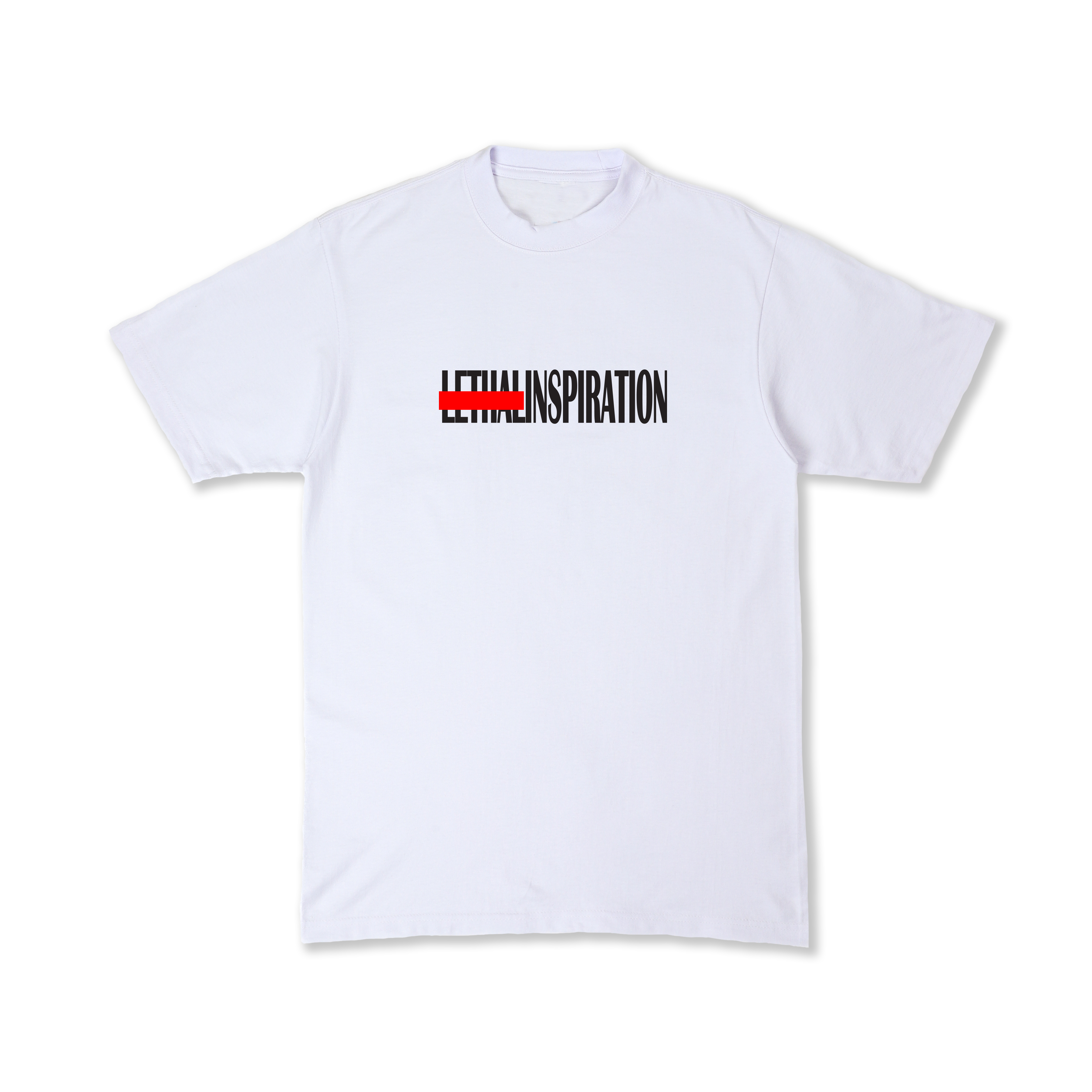 Logo Tee White Red