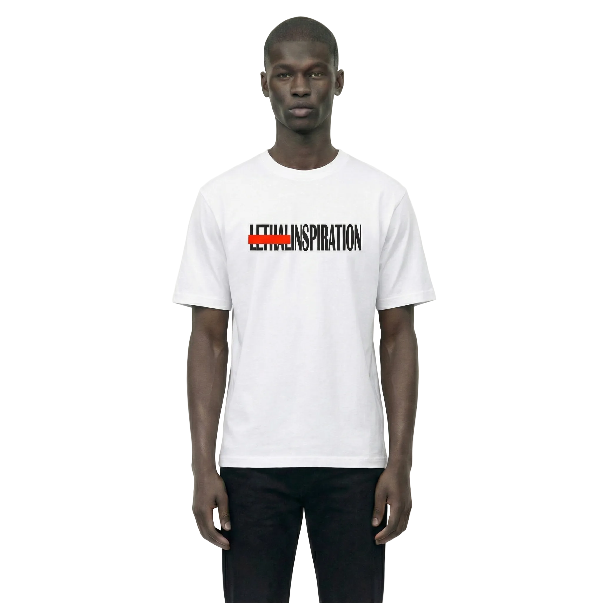 StrikeOut Logo Tee White Red